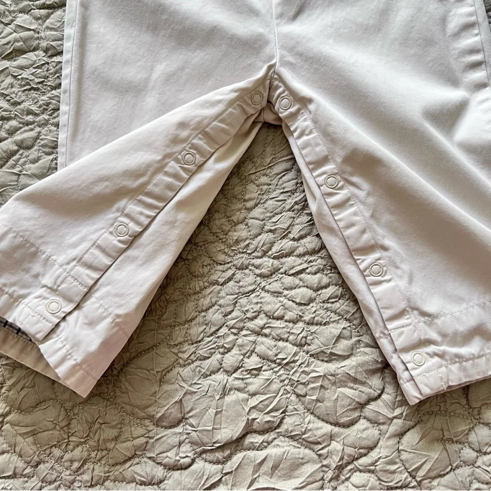 Janie & Jack Zoo Animal Overalls Baby Boys 6-12M Beige Cotton